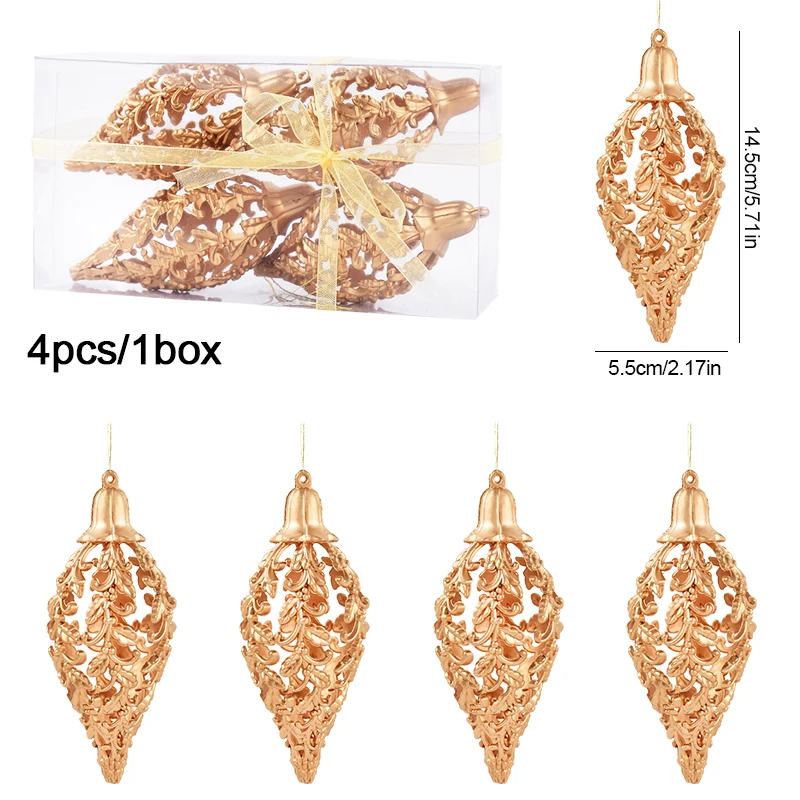 

Рождественские шары ZQNYCY, золотые звезды, набор из 4/8 штук