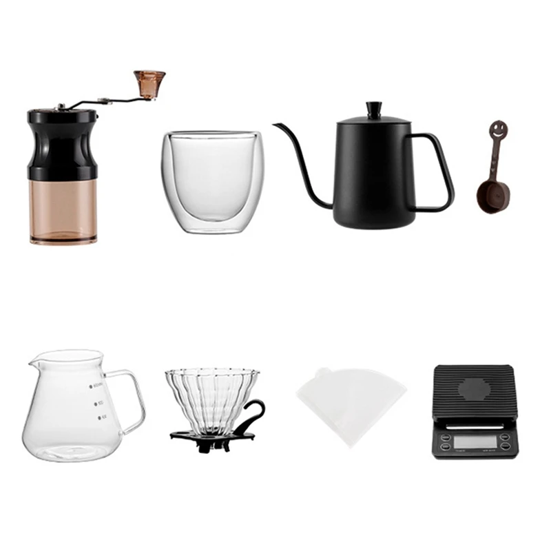 

Ручной набор для кофе, ручная кофемолка для кемпинга, ручная кофемолка, оборудование для кемпинга, Портативные Инструменты для бариста