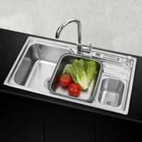 78x43cm sink with knife holder single bowl single bowl sink basin 304 stainless steel kitchen sink set