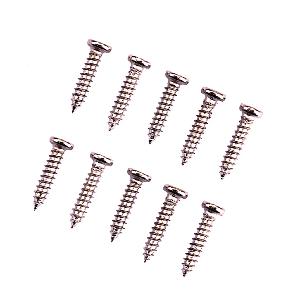 

Guitar Tuner Screws 11 x 2 mm Tuning Peg Key Screws Machine Guitar Screw for Electric and Acoustic Guitar Tuner ( 50 Silver )