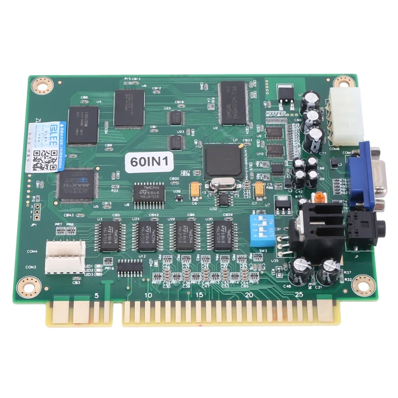 

60 In 1 Classical Game Pcb Board For Jamma Arcade Game Machine Vertical Video Cga Vga Output Table Top Coin Operated Arcade Acce