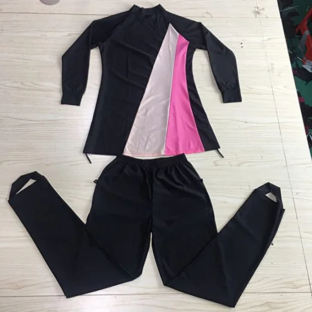 New Muslim Swimwear 3-Piece Set Borkini Women Islamic Middle Eastern Buekini Musulmana Burkini Muslim Swimwears