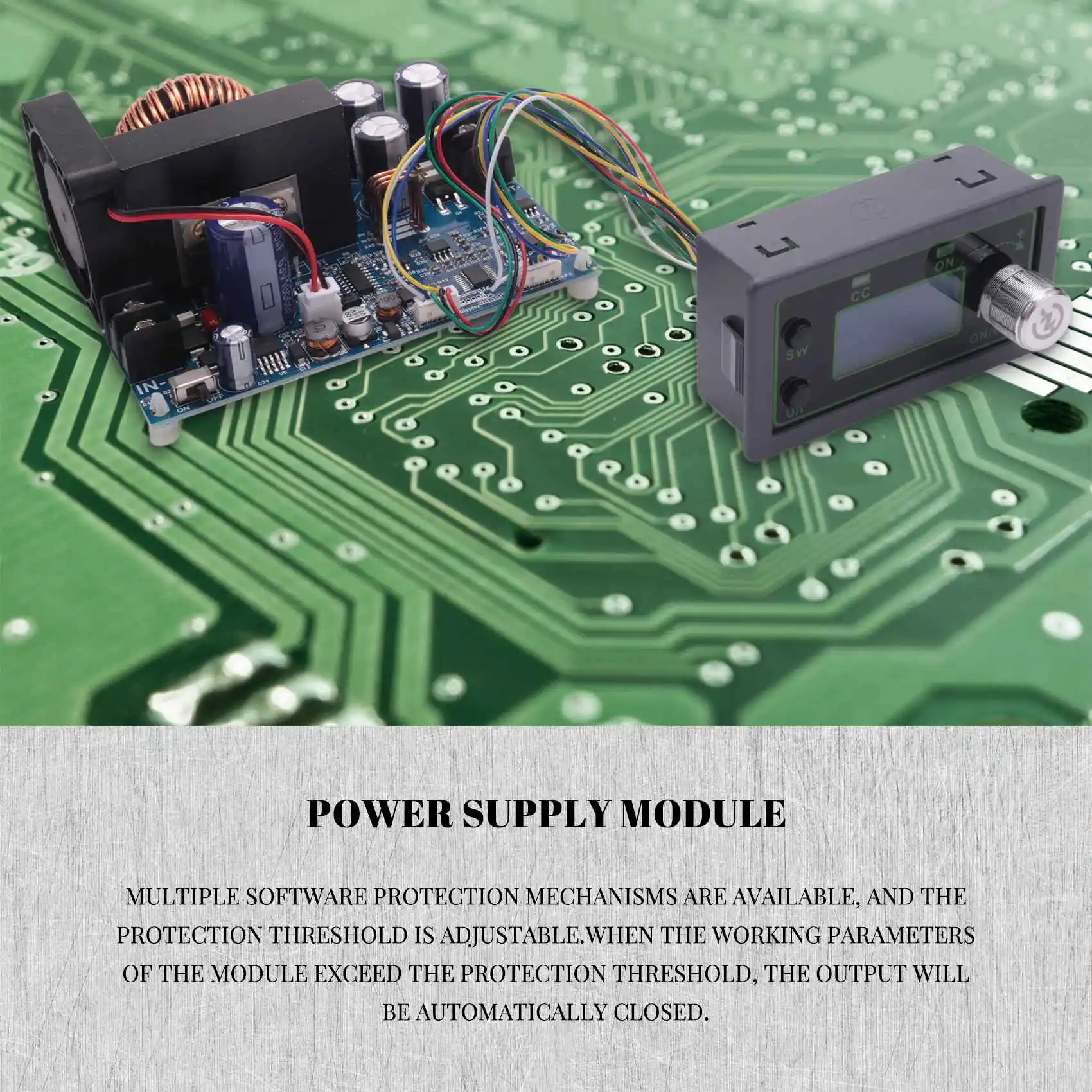 Фото SCLS WZ5020L 20A 1000W DC-DC преобразователь CC CV, понижающий модуль питания, регулируемый источник питания с регулировкой напряжения №4