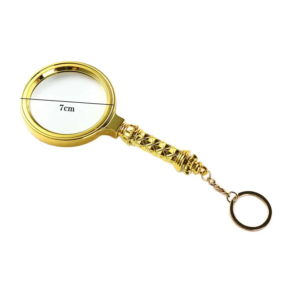 Ручная лупа 70 мм 10-кратная для глаз высокой четкости стеклянная линза