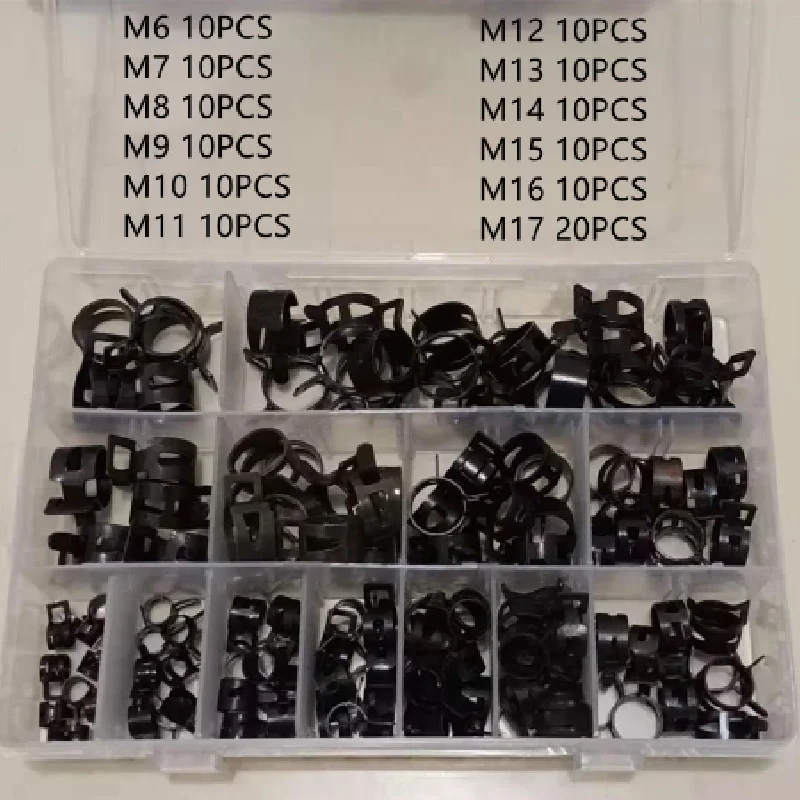 

130 шт., силиконовые зажимы для шланга, низкого давления