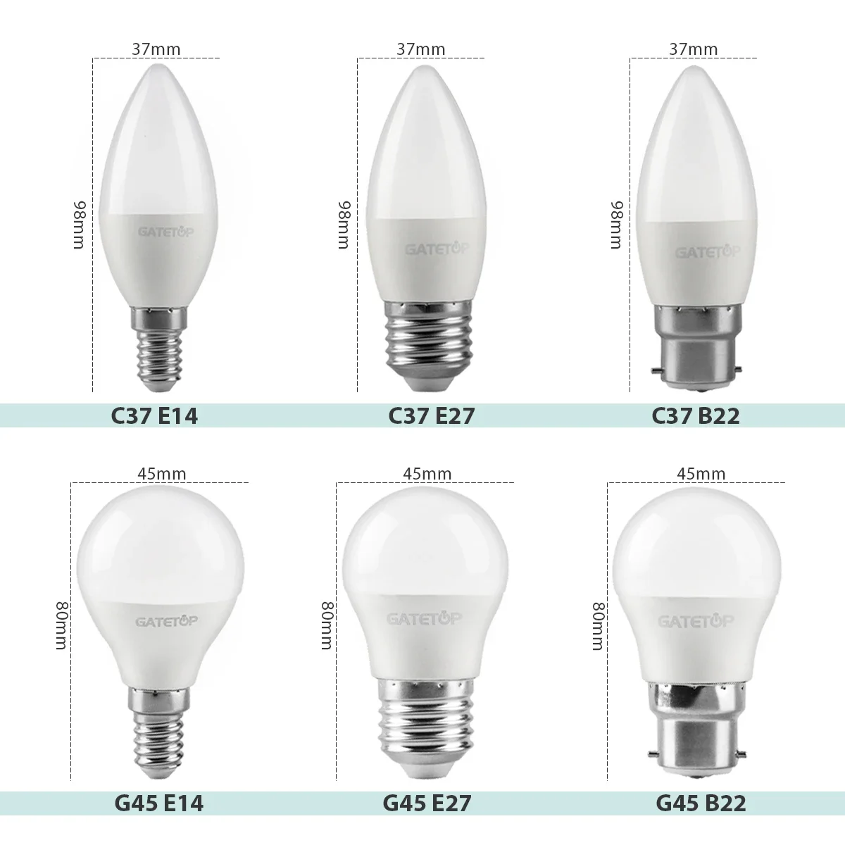 Энергосберегающая лампочка 8 шт. 110 В переменного тока в E14 E27 B22 цоколь Gu10 Gu5.3