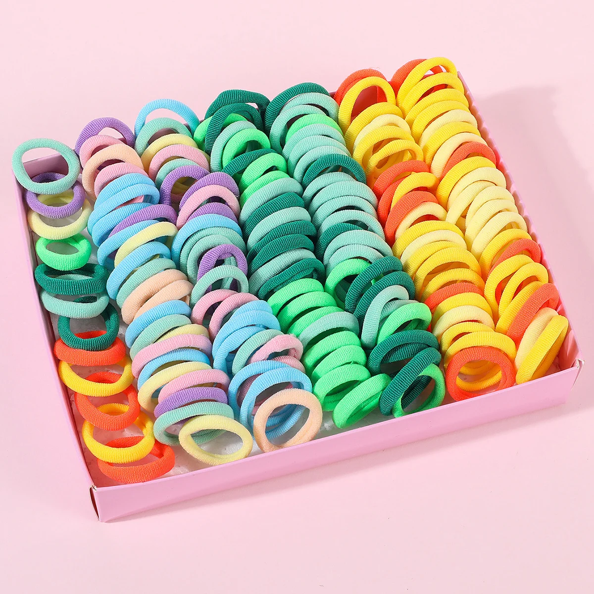 

150pcs Kids Elastic Hair Bands Girls Sweets Scrunchie Rubber Band for Children Hair Ties Clips Headband Baby Hair Accessories