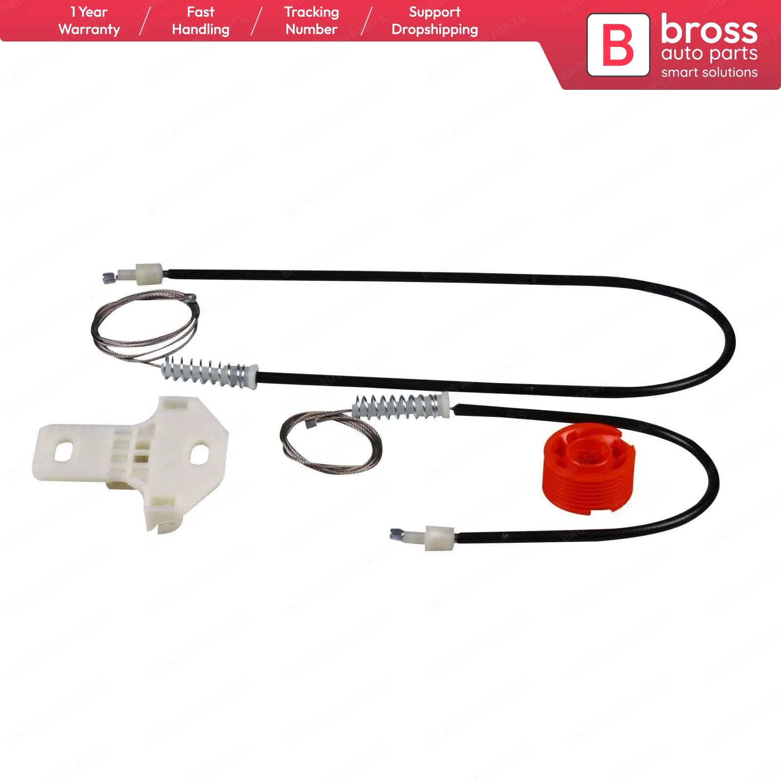 

Bross Auto Parts BWR1129 Electrical Power Window Regulator Repair Kit Front Left Door for DAF CF85/95 :1779727 Ship From Turkey