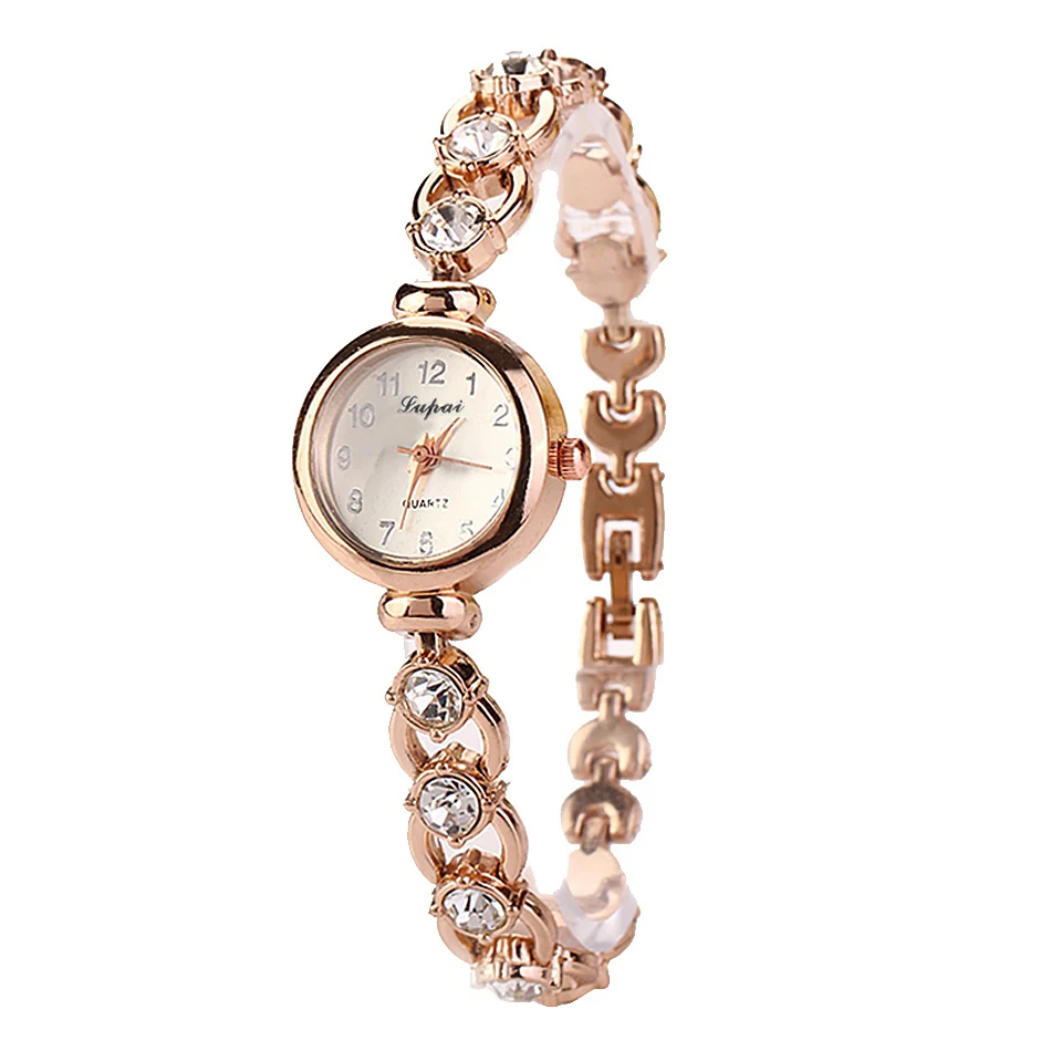 

Vente Chaude De Mode De Luxe Femmes Montres Femmes Bracelet Montre Watch Crystal Stainless Steel Women Watches Luxury