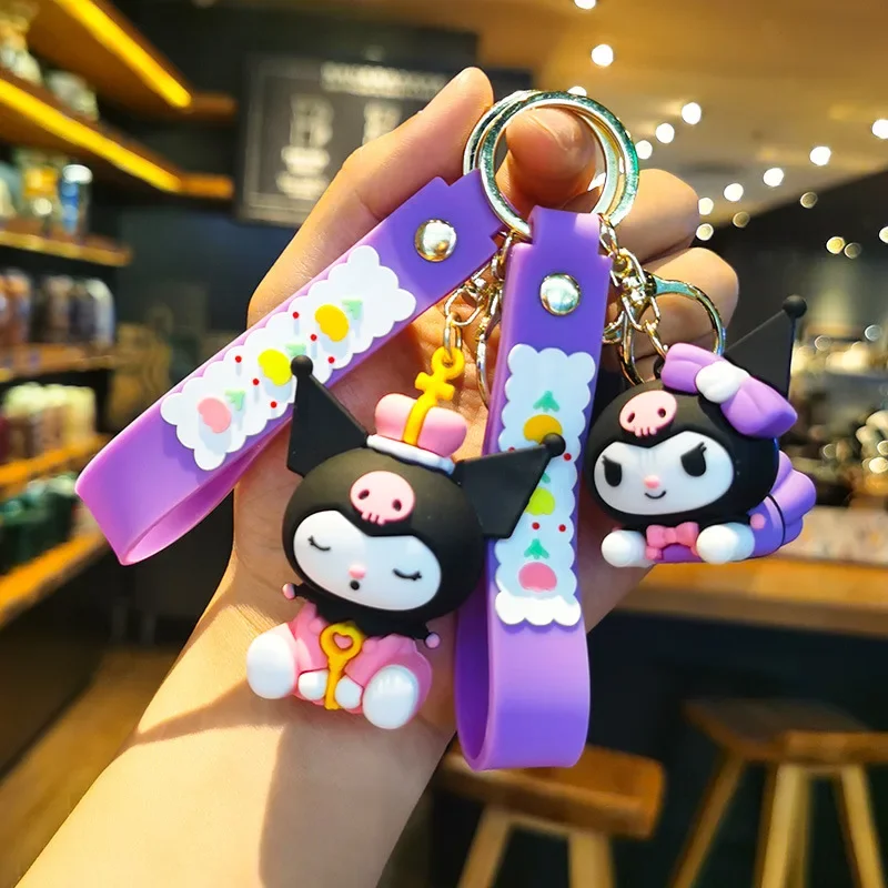 

Anime Figures Kuromis Cute Key Chain Cartoon Bag Pendant Key Ring Accessories Decoration Birthday Gifts for Kids Birthday Girls