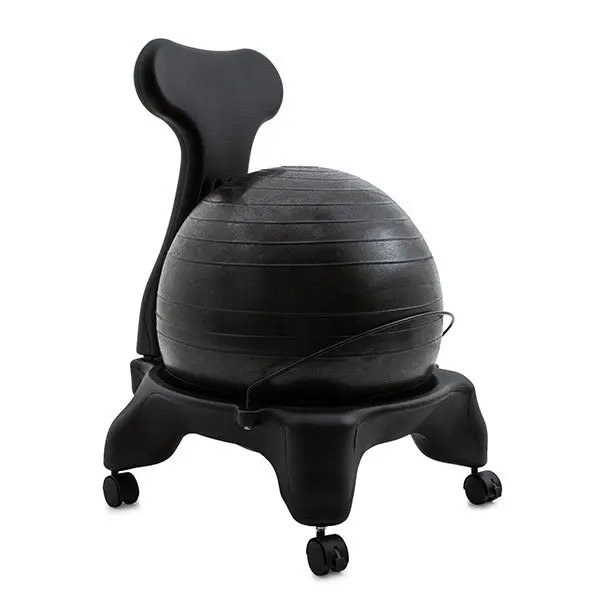 

Sports FitPro Ball Chair 50 cm PVC Gray BCHX Yoga Fitness Balls Sports Pilates Birthing Fitball Exercise Training Workout Massag
