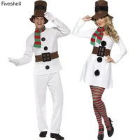 2022 men and women christmas cosplay couple stage performance play snowman adult female male costume