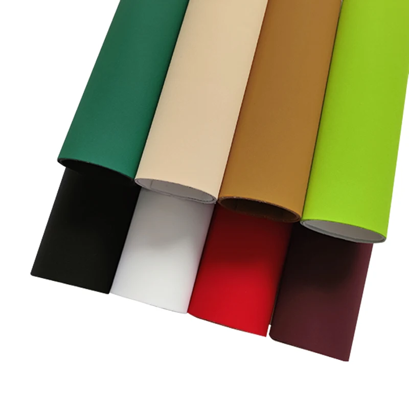 

Dull Solid Colors PU Synthetic Leatherette Fabric Sheet for Stitching/Earring/Notebook Cover Making
