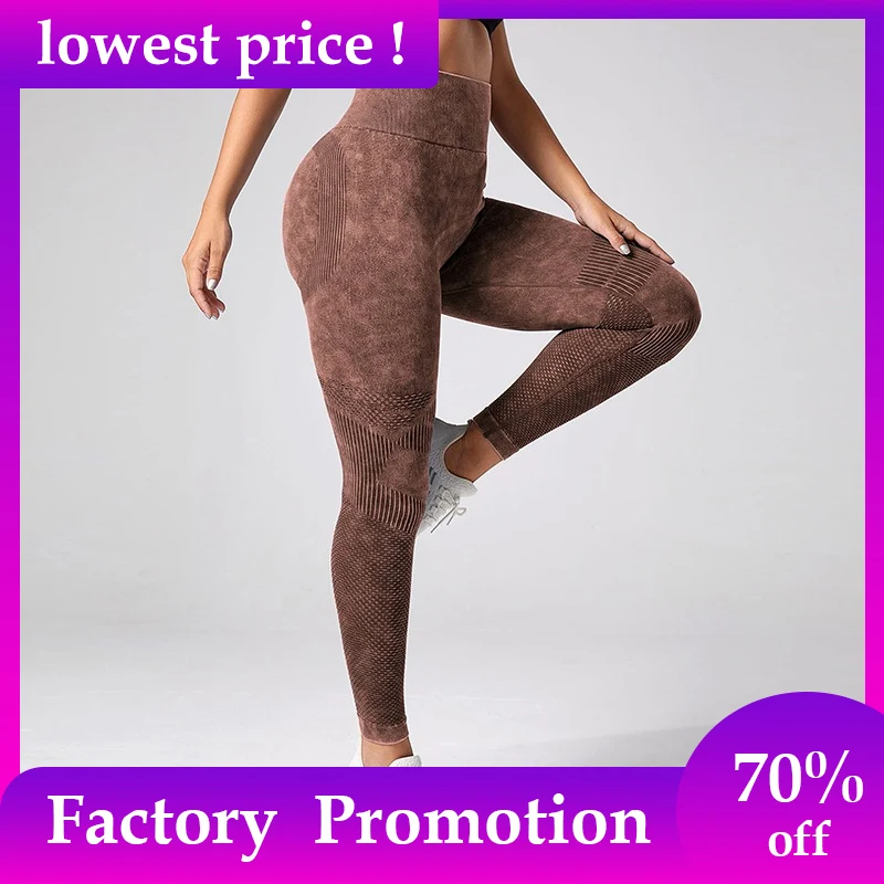 

Washing Yoga Leggings for Fitness Women Squat Proof Seamless Scrunch Butt Legging High Waist Sport Pants Workout Tights Gym Pant