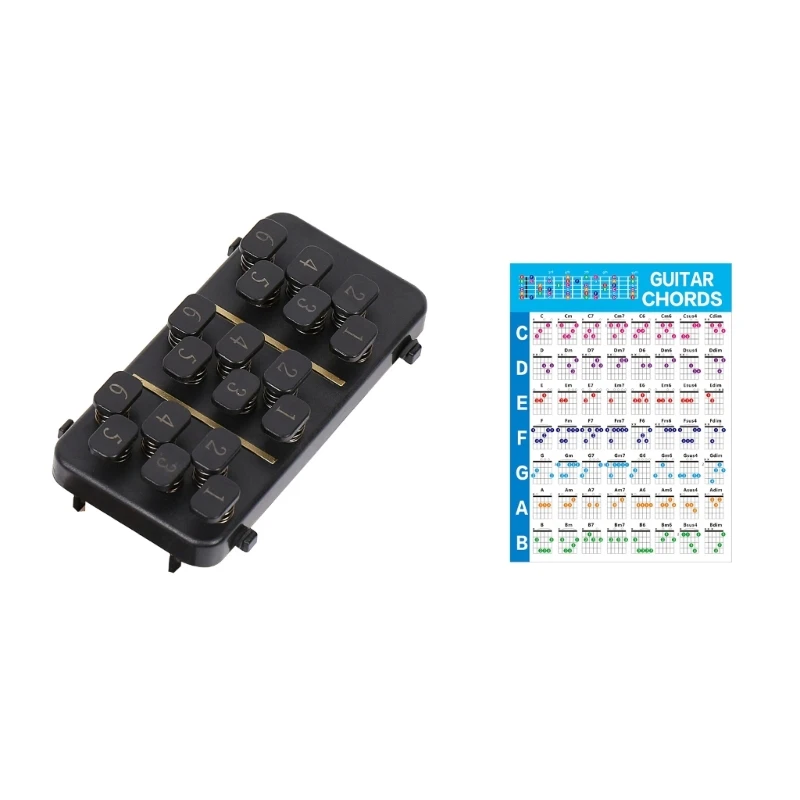 

Учебный тренажер для гитары в фольклорном стиле, система обучения, вспомогательный инструмент для обучения для взрослых и детей, помощь для обучения пальцам для начинающих