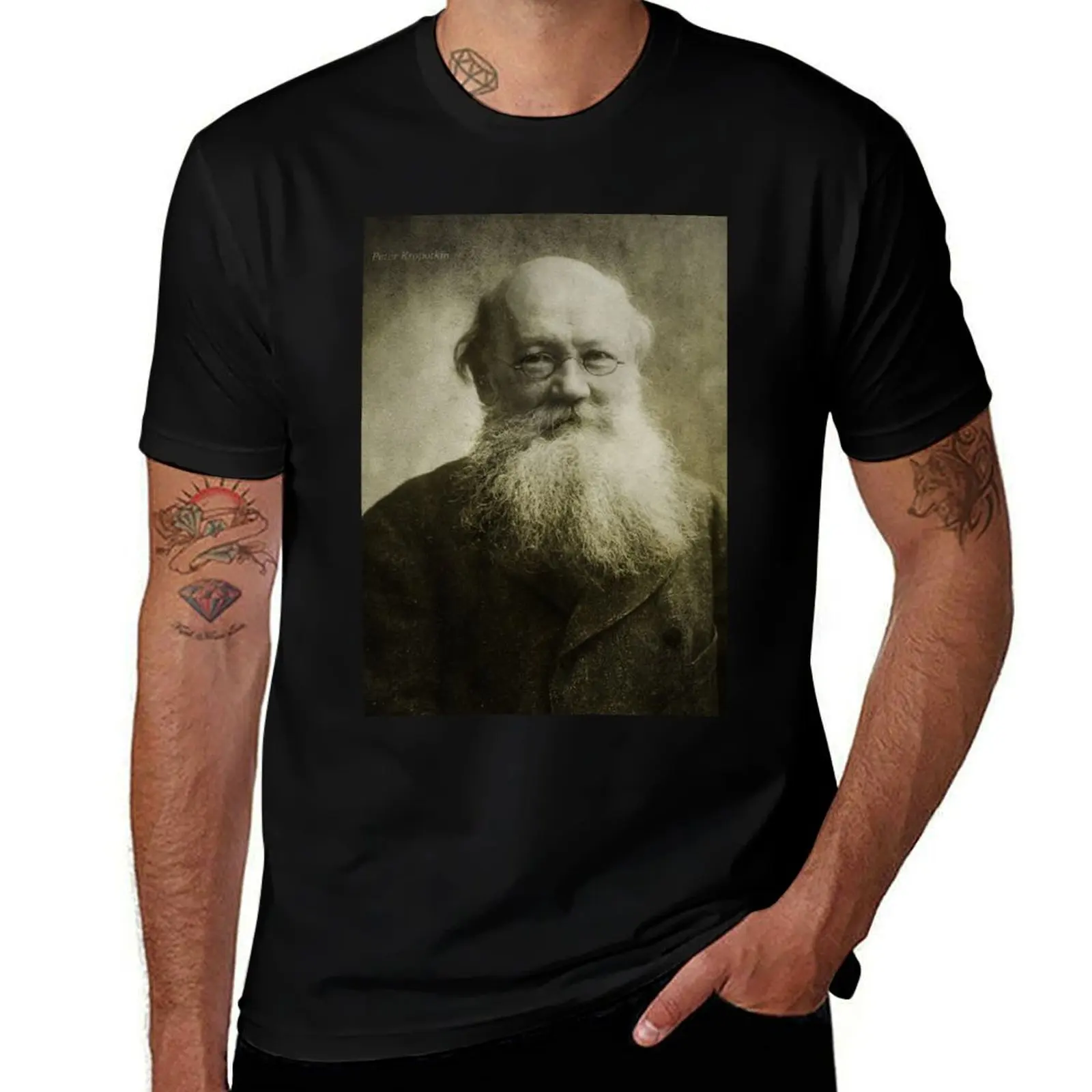Фото Футболка Peter Kropotkin, повседневный дышащий топ с короткими рукавами №1