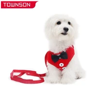 vest pet dog clothing pet dog leash dog harness vest fashion dog bow shirt french bulldog chihuahua teddy pet clothes
