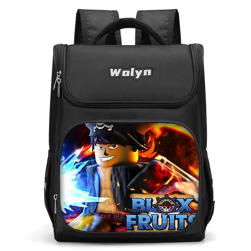 Большой Детский рюкзак Blox с фруктами для мальчиков и девочек школьная сумка