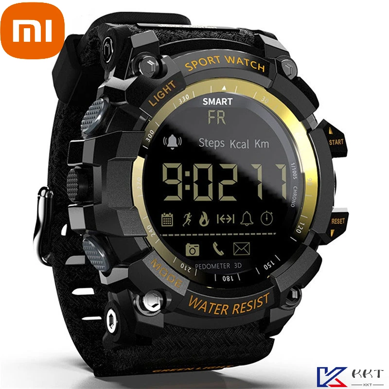 

XIAOMI Bluetooth Smartwatch 12-months Battery Life Digital Clock Sport Smart Watch Men Activity Fitness Tracker Pedometer Watch