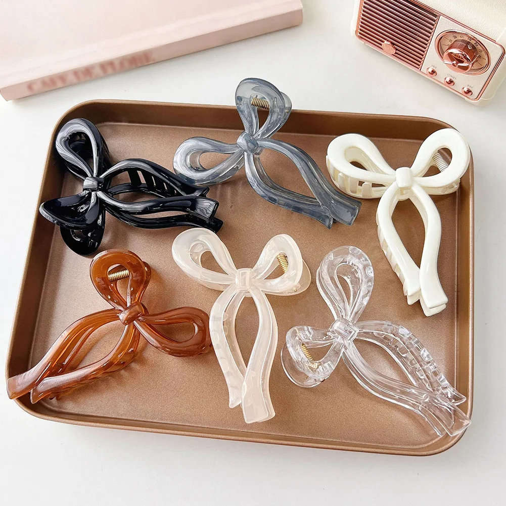 

Темпераментная маленькая свежая акриловая заколка для волос с желеобразной текстурой зажим для волос в стиле Урбан женский зажим для волос...