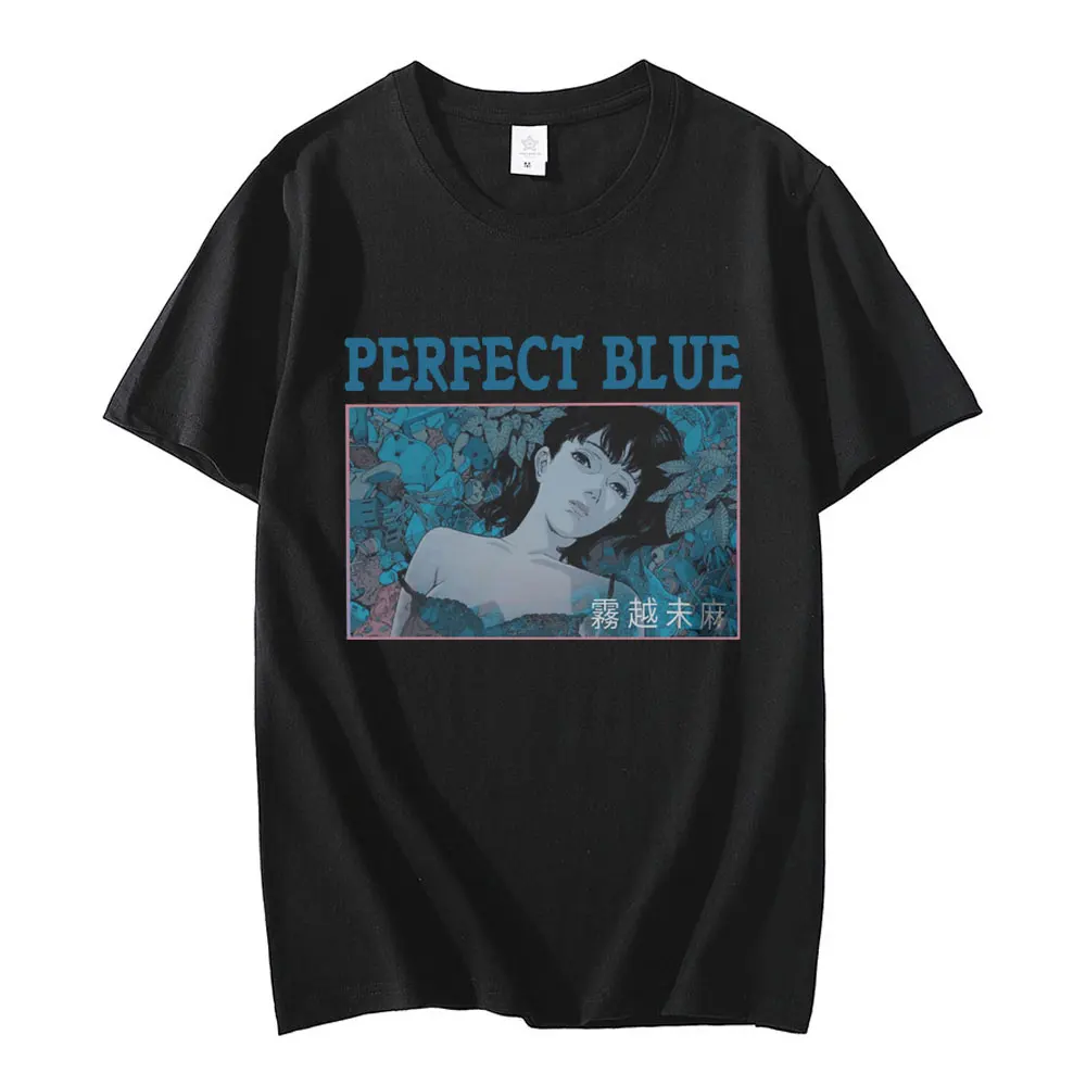 

Anime Perfect Blue Girl Graphic T Shirt Mima Kirigoe T Shirts Men Women Fashion Casual Oversized Man T-shirt Harajuku Streetwear
