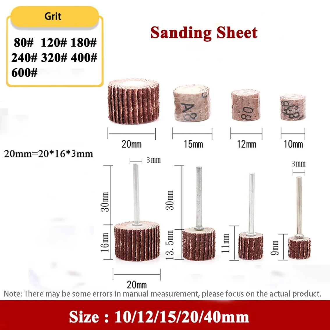 Диаметр 10-20 мм цилиндрические аксессуары для наждачной бумаги вращающийся