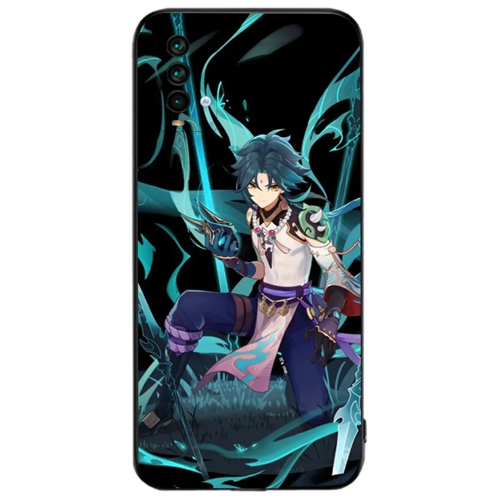 Чехол для телефона G-Genshin I-Lmpact X-Xiao Xiaomi 11 Redmi Note 5G 8T 9A 9 10T Note8Pro 12SUltra черный чехол