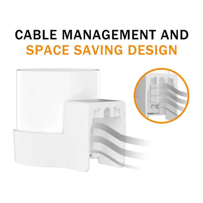 Фото FORW-Настенное крепление для TP-Link Deco X20 X60 X50 X55 Wi-Fi 6, настенное крепление с органайзером для кабеля, домашняя сетчатая Wi-Fi система, 2 шт. №2