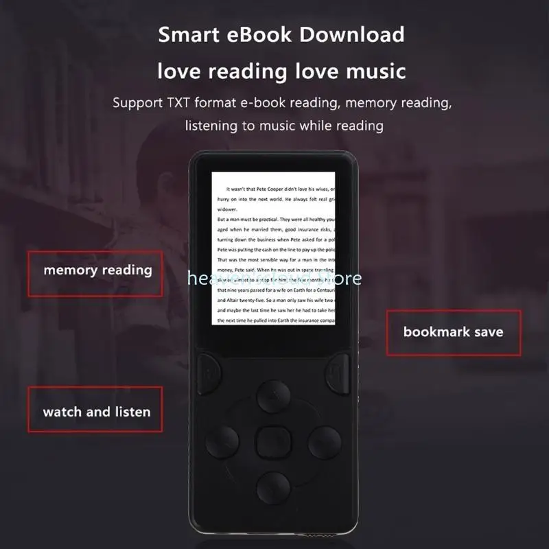 Фото Y88B Студенты MP3 MP4 Музыкальный плеер Запись электронных книг 1,8-дюймовый TFT цветной экран Hi-Fi Стереозвук Шумоподавление №4