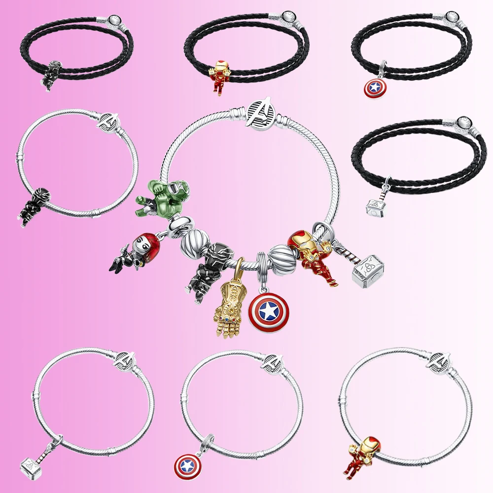 

2022 New 925 Sterling Silver Beads Hulk Gold Heart Charm Collection Original Pandora Bracelet Women's Jewelry Party Favors