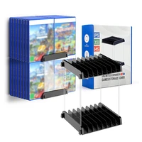 new wall mount game cd storage bracket for ps5ps4xboxnintendo switch game discs acrylic rack