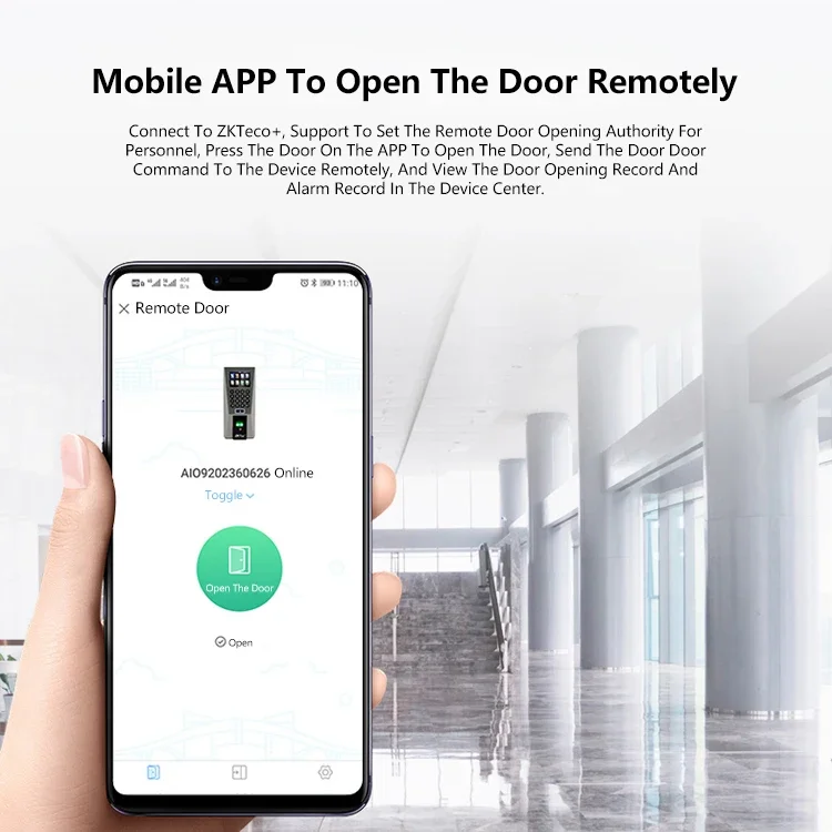Zk F18 Биометрический контроль доступа по отпечаткам пальцев и система учета