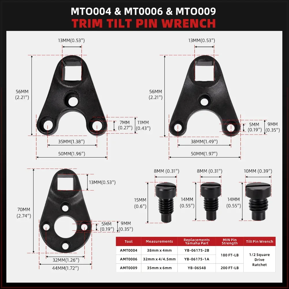 Фото Для Yamaha Suzuki внешний ключ для наклона отделки-MT0004 MT0006 MT0009 №2