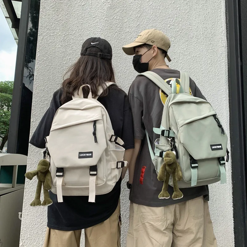 

Travel Backpack for Female, Junior High School Student Bag, Korean Version of High School Students, Couple Fashion