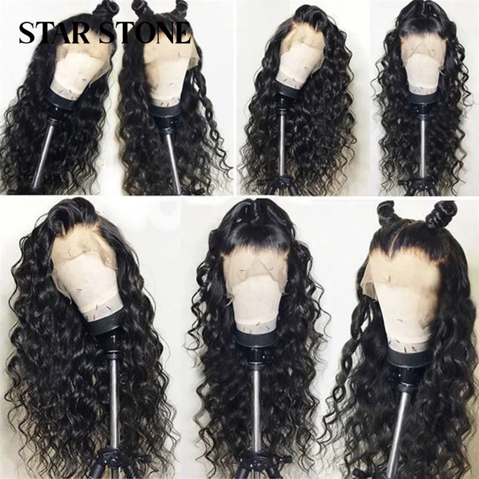 Парик женский из натуральных волос без клея 13x4