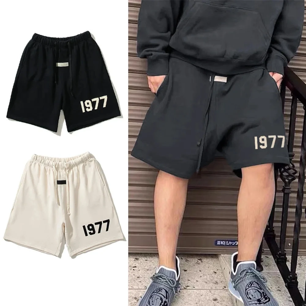 

FW2022 New Essentials 8 Seasons1977 SPORT MAN SHORTS SUMMER Jerry Lorenzo Oversize Shorts High Street Pure Cotton Casual Shorts