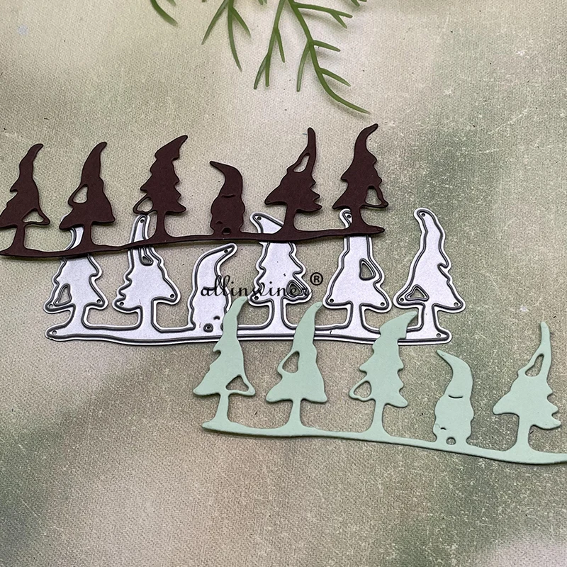 

Новые металлические Вырубные штампы карликовой рождественской елки для рукоделия скрапбукинга альбома бумаги открытки, декоративные поделки тиснения вырубки