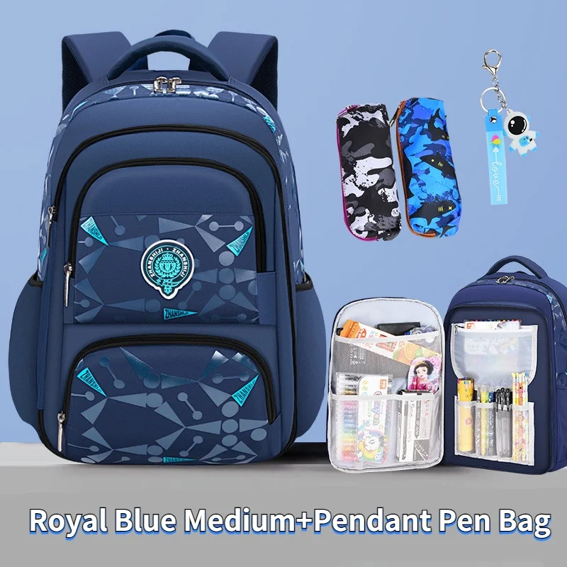 Children Simple Large Capacity Backpacks New Girls Boys Primary School Students Pen Bags Refrigerator Side Open Leisure Backpack
