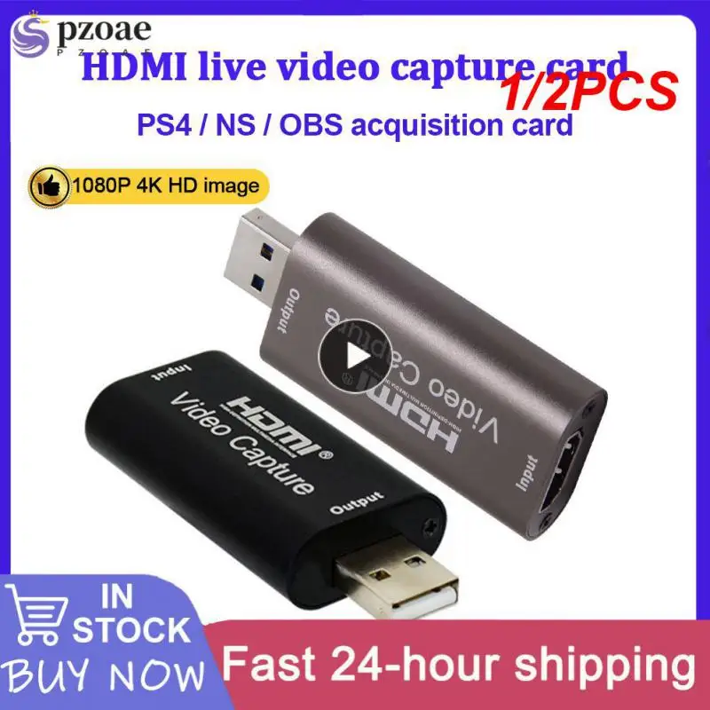 

1/2 шт. плата захвата аудио и видео 4K 1080P HDMI-совместимая с USB 3,0 запись к DSLR видеокамере Экшн-камера для игр потоковой трансляции