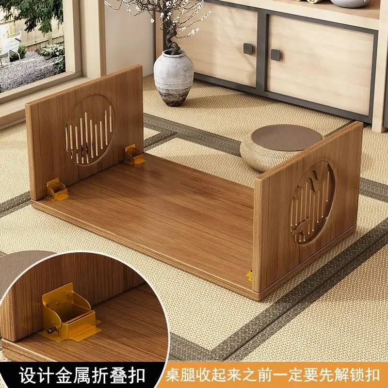 Небольшие складные чайные столы на эркере бамбуковые Мезы домашний твердый