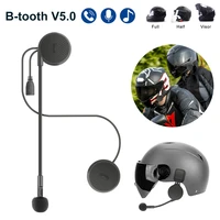 motorcycle helmet headset bluetooth compatible wireless helmet earphone with microphone handsfree call 15hrs stereo headphone