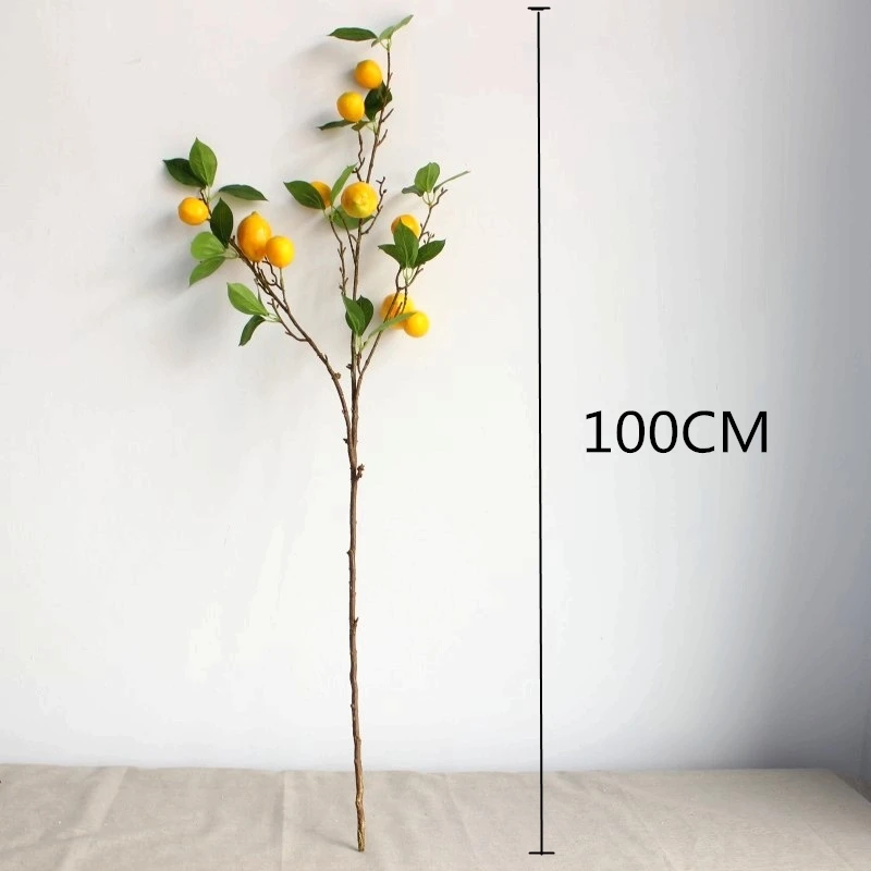 Искусственное растение лимон дерево с фруктовыми ветвями магазин гостиная