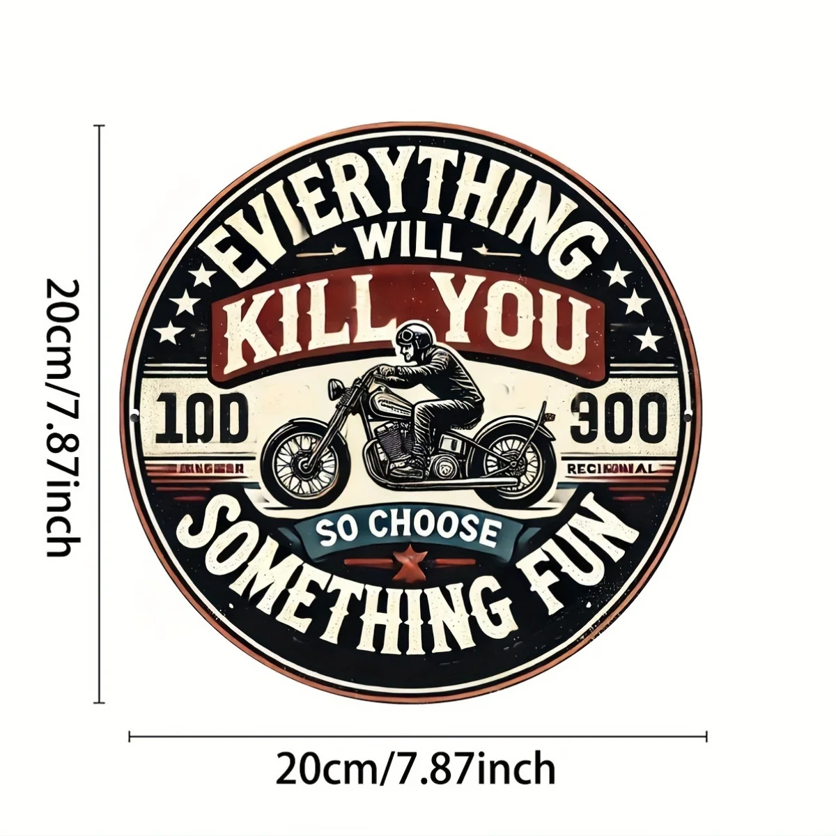 

Винтажный металлический знак HELLOYOUNG 8x8 дюймов