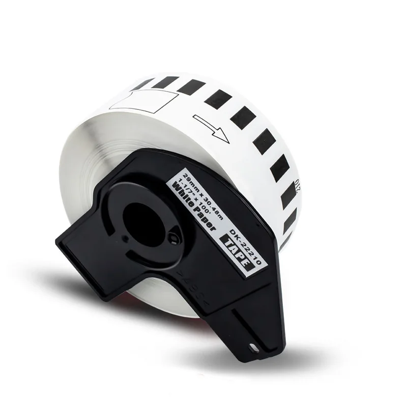 

6 rolls compatible DK22210 29mm x30.48m label roll tape dk-2210 dk2210 for label printer sticker dk22210
