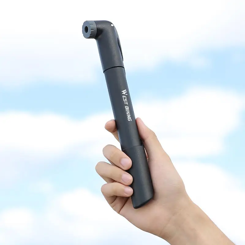 Портативный ручной велосипедный насос 120PSI с клапаном совместимый мини-насос West