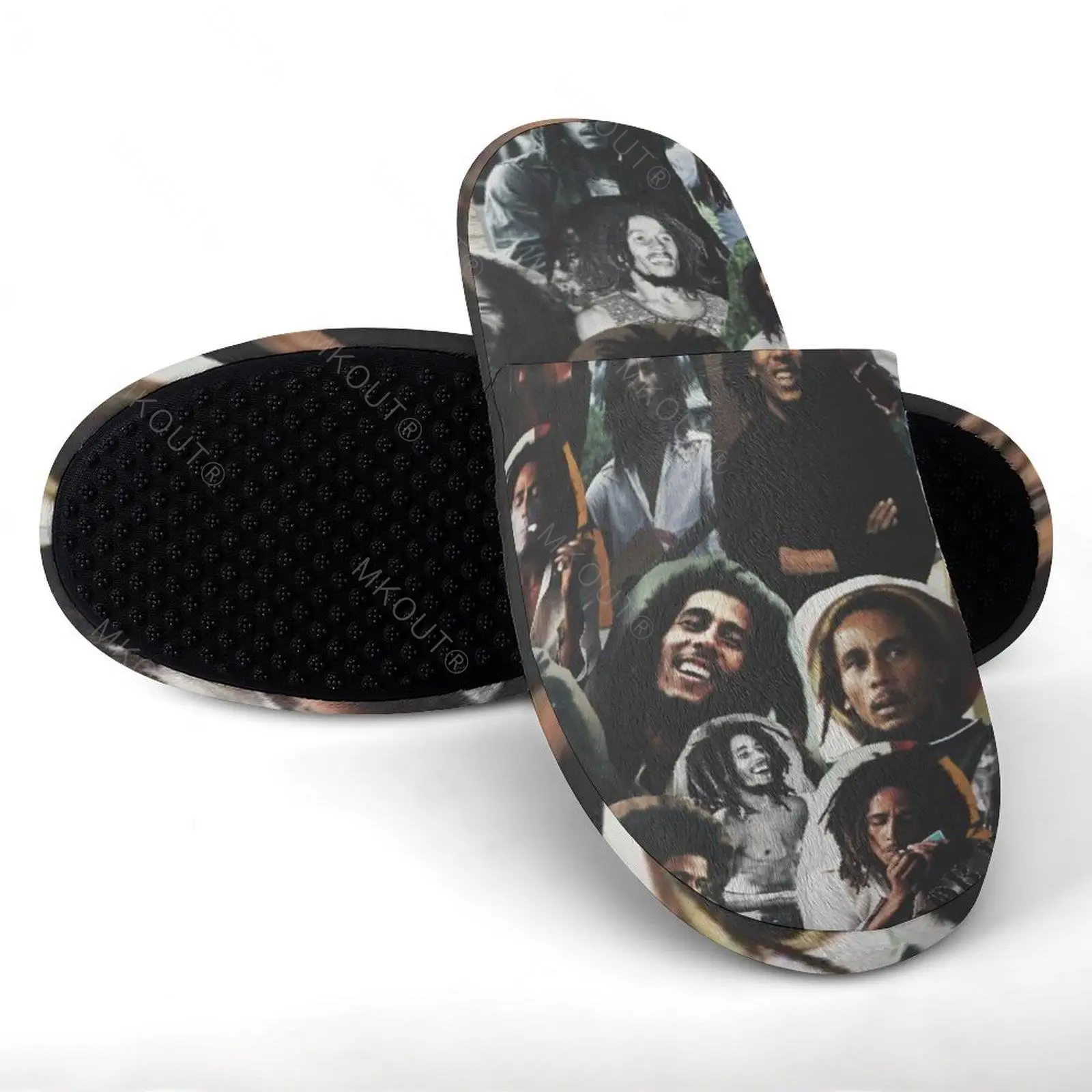 Теплые хлопковые тапочки Bob Marley (5) для мужчин и женщин толстая мягкая подошва