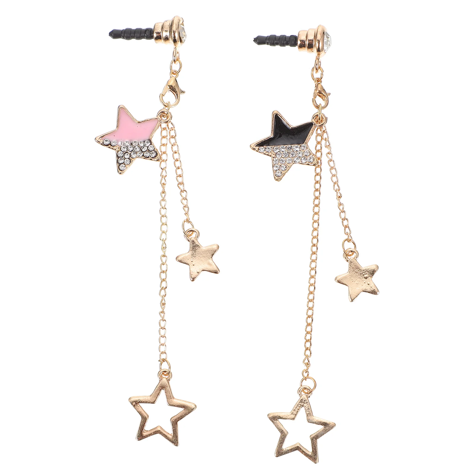 

Plug Earphone Hole Pendant Audio Headphone Jack Cell Star Caps Accessories Anti Plugs Decoration Dust Pendants Decor Automobile