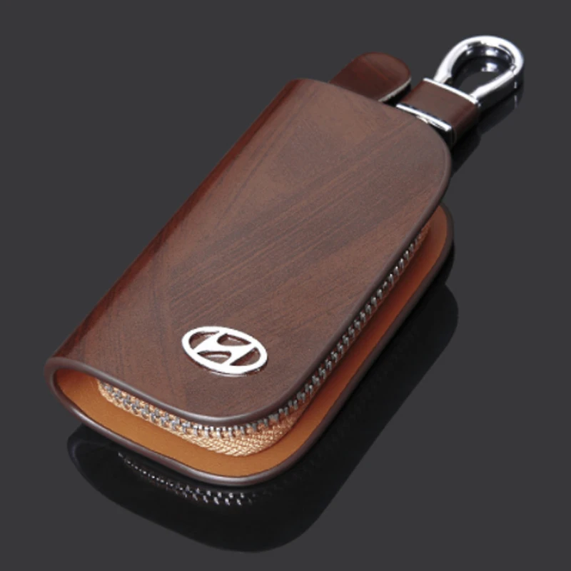 

For Hyundai Sonata i40 i30 Tucson Genesis IONIQ Elantra Rena IX25 IX35Fashion Styling Alloy Metal Car Key Case Accessories