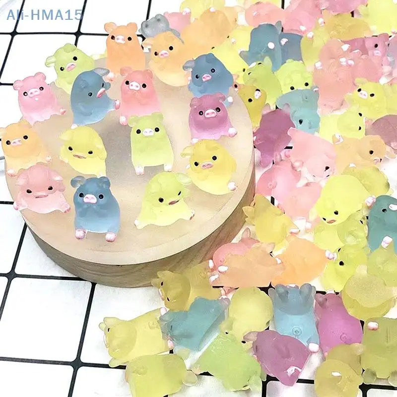 1/5 шт. миниатюрная свинка из смолы