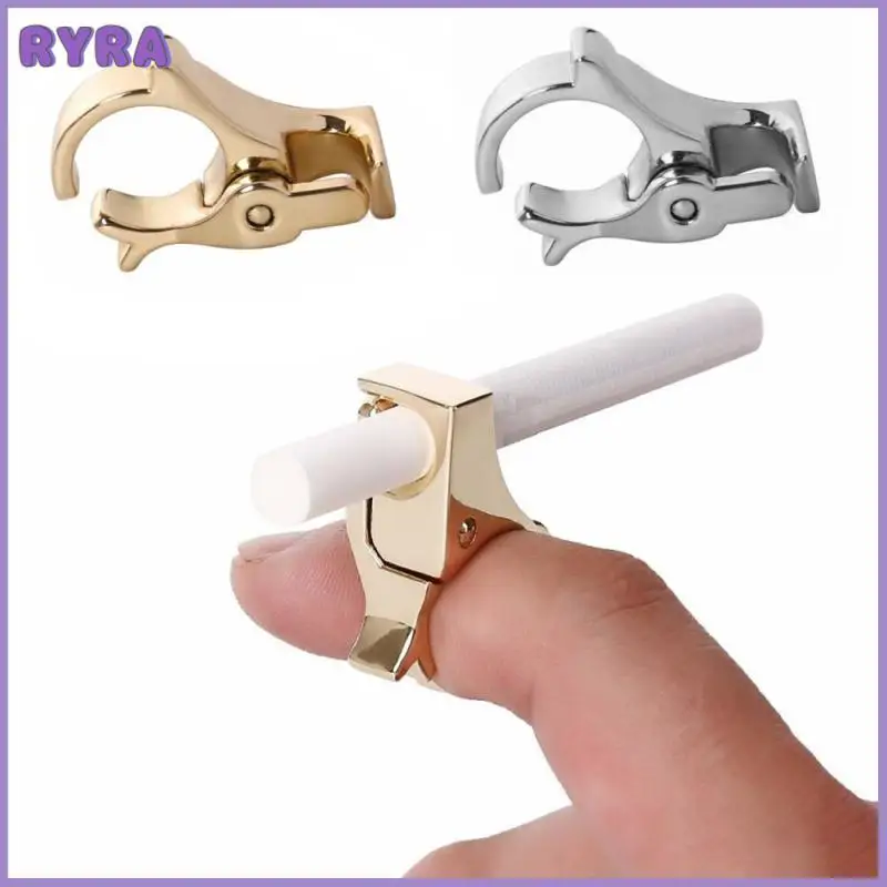 

Creative Design Zinc Alloy Cigarette Holder Cigarette Tobacco Finger Ring Hand Rack Smoking Clip Cigarette Accessories Dropship